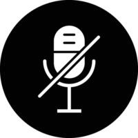 Microphone disable Icon Design Illustration vector