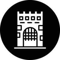 Medieval gate Icon Design Illustration vector