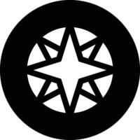 Compass Rose Icon Design Illustration vector