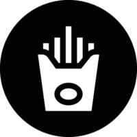 French Fries Icon Design Illustration vector