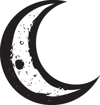 Moon linear black