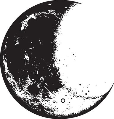 Moon linear black