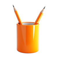 Different Pencils in a Jar on Transparent Background png