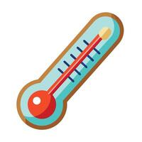 Temperature Scale and Thermometer Symbol Icon Design for Visuals vector
