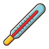 Design of Thermometer Symbol and Temperature Scale Icon for Use vector