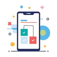 Graphic Illustration of Checkmark Icon for UI Design and User Interface Use vector