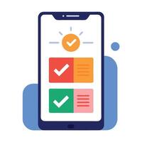 Checkmark Icon for UI- Detailed Illustration for User Interface and Graphic Design vector