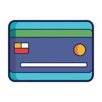 Simple Debit and Credit Card Drawings on White Backdrop vector