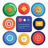 Button Collection for Web Use vector