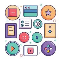 Button Collection for Websites vector