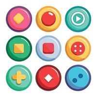Collection of Web Buttons vector