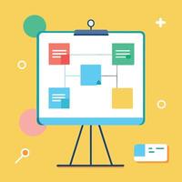 Digital Brainstorming Environment Illustration vector