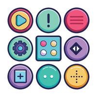 Button Collection for Websites vector