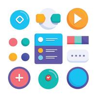 Website Button Design Set vector