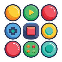 Web Button Design Collection vector