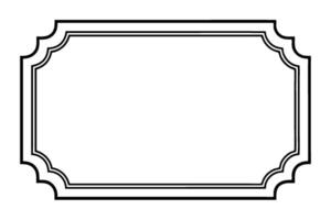 Sleek Picture Frame in Black and White for Modern Spaces vector