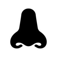 Nose icon isolated on white background. vector