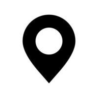 Pin location icon isolated on white background. vector