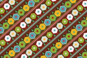 Colorful abstract stripe design. Christmas wrapping paper with festive geometrical patterns. vector