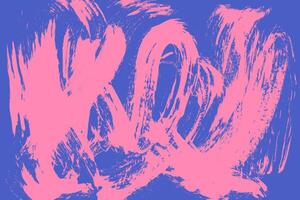 Distressed hand-painted grunge texture with vibrant brush strokes. Retro scratch background for abstract visuals. vector