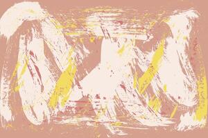 Vibrant hand-painted grunge texture with retro bold strokes. Colorful distressed background for abstract art. vector