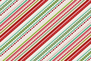 Xmas geometrical pattern for Christmas wrapping paper. Red and green square design for festive packaging. vector