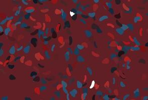 Light Blue, Red texture with random forms. vector