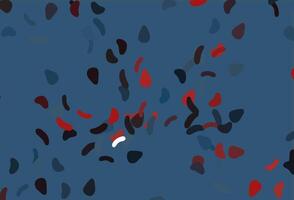 Light Blue, Red texture with random forms. vector
