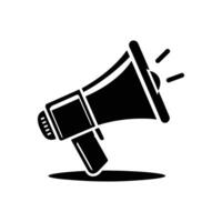 Bold Megaphone Silhouette - Ideal for Marketing and Communication Projects vector