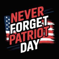 Happy Patriot day template design background vector