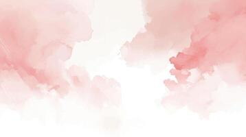 watercolor pink background with abstract brushed texture in horizontal orientation. Hand drawn texture. pastel color watercolour backdrop vector