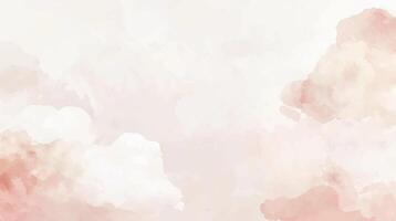 watercolor background with abstract pink color brushed texture in horizontal orientation. Hand drawn texture vector