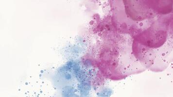 Abstract horizontal watercolor background. Hand drawn purple blue watercolor texture. Brush stroked painting pastel color vector