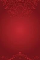 Classy Ornamental Frame on Deep Red Background vector