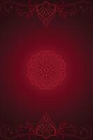 Luxury Ornamental Design with Elegant Dark Red Background vector