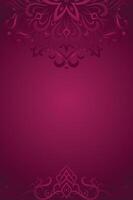 Stylish Burgundy Background with Decorative Floral Patterns vector