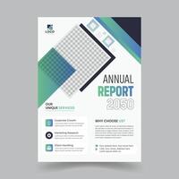 Business Annual Report Design with Modern Layout vector