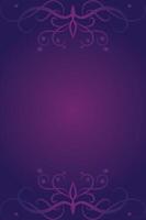 Deep Pink Gradient Background with Classic Ornaments vector