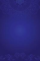 Luxurious Blue Vintage Background with Decorative Patterns vector