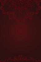 Luxurious Red Background with Intricate Decorative Borders vector