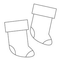 A pair of socks on a white background vector