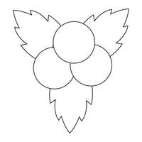 A coloring page with a heart shape vector