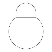 A coloring page with a star shaped object vector