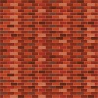 A brick wall background with red and brown colors vector