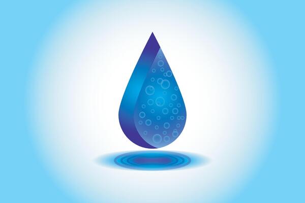 Water drop logo. Water Droplet icon.