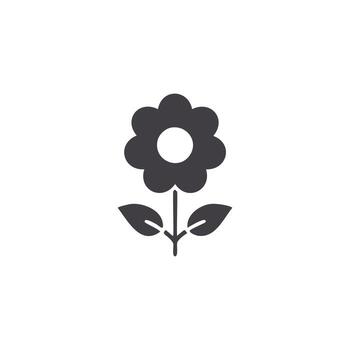 Flower related icon on background for graphic and web design. Creative illustration concept symbol for web or mobile app vector