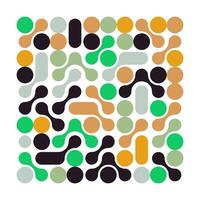 Colorful abstract background with metaballs and dots vector