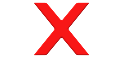 Symbol Cross checkmark Design button on a Transparent Background png