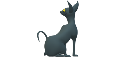 Grey pretty Cat isolated on a Transparent Background png