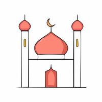Mosque icon isolated on white background for your web and mobile app design, Mosque logo concept vector